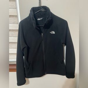 Black North Face Softshell Full Zip Jacket